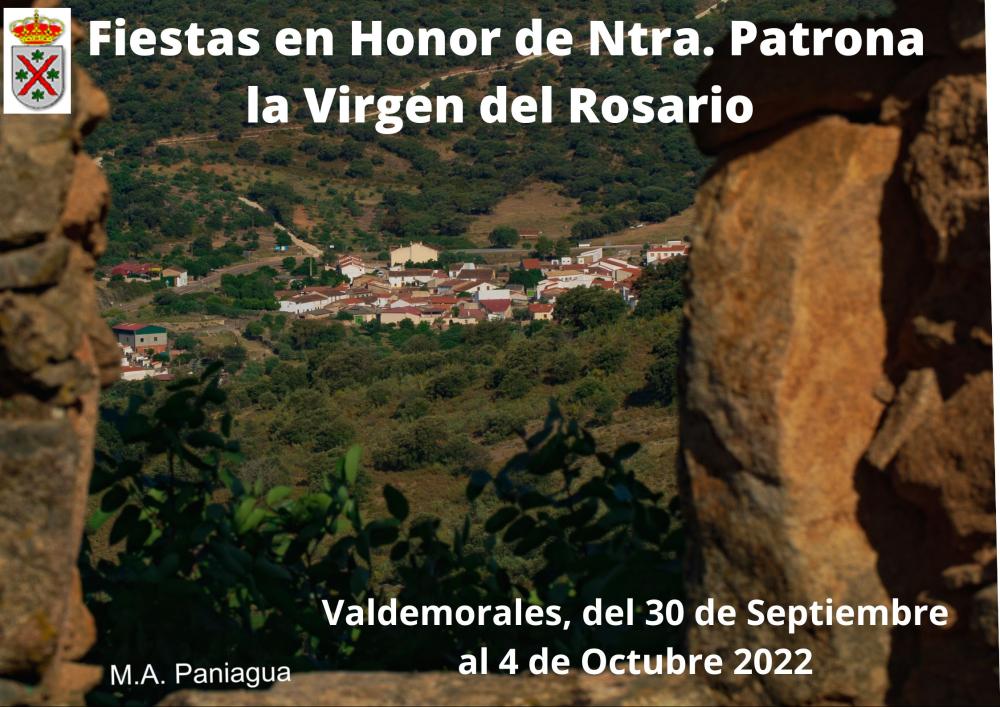 Imagen FIESTAS EN HONOR A NTRA. PATRONA LA VIRGEN DEL ROSARIO VALDEMORALES 2022